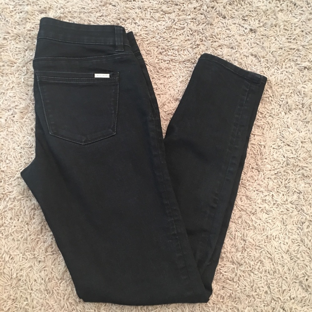 WHBM skinny leg black jean